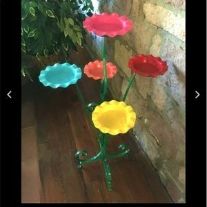 🍀SOLD🍀Vintage Rare Metal Multiple Plants Plant Stand 31"